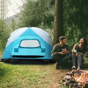 Camping Tent for 4 Person w/ Portable Carry Bag Family Tent for Hiking Travel