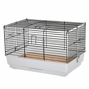 Small Animal Cage Habitat for Rabbit Bunny Guinea Pig Pet Mink w/ Slide-out Tray