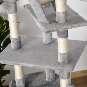 94"-102" Huge Cat Tree Ceiling High Cat Activity Center Multilevel Playhouse