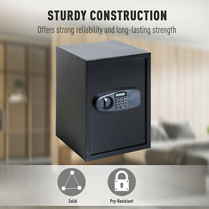 Electronic Wall Safe Box Digital Lock Cash Jewelry Security Home Office Hotel