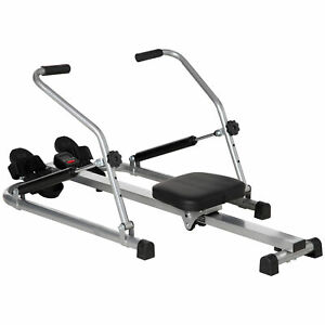 Rowing Machine with 4 Level Resistances and Digital Monitor for Home Gym