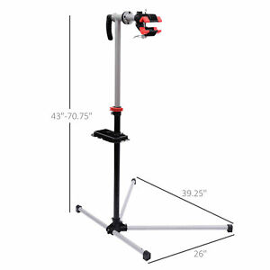 47" To 75" Adjustable Bike Repair Stand Tool Tray Bicycle Cycle Rack Work