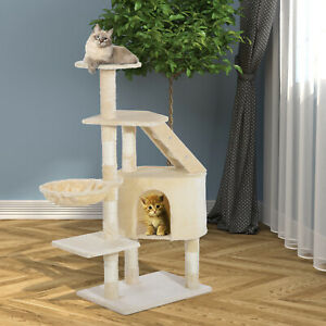 Cat Tree Condo Scratching Post Kitten Climb Furniture Activity Center 49"