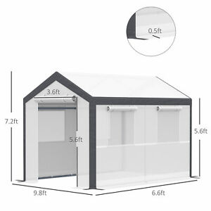 Walk-In Greenhouse Plant Growth Shed Outdoor Tunnel