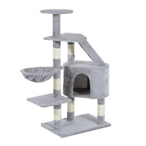 Cat Tree Condo Scratching Post Kitten Climb Furniture Activity Center 49"