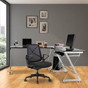 Corner Laptop Desktop Computer Desk L-shaped PC Table Workstation Home Office