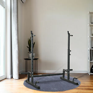 Multi-Function Barbell Squat Rack Stand Adjustable Weight Lifting Bench Press