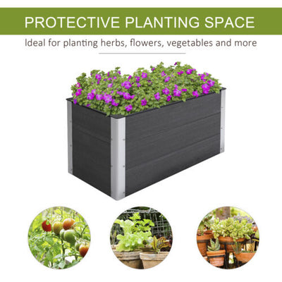 3&apos; x 2&apos; x 2&apos; Raised Garden Bed Portable Planter Box for Vegetables Flowers Herb