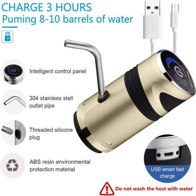 Automatic Electric Water Pump Button Dispenser Gallon Bottle Drinking Switch