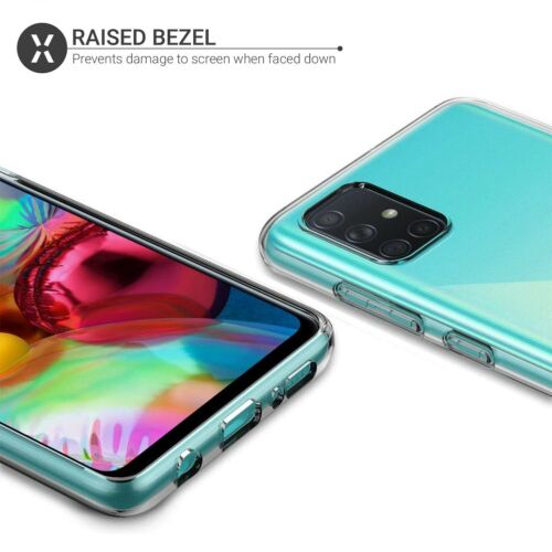 For Samsung Galaxy A51 / A71 Case - Clear Thin Soft TPU Silicone Back Cover