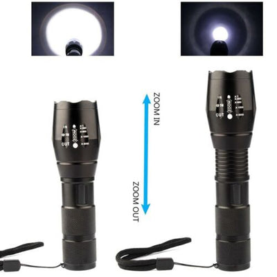 Torch Handheld Super Bright LED Rechargeable 2000LM Flashlight With 5 Modes