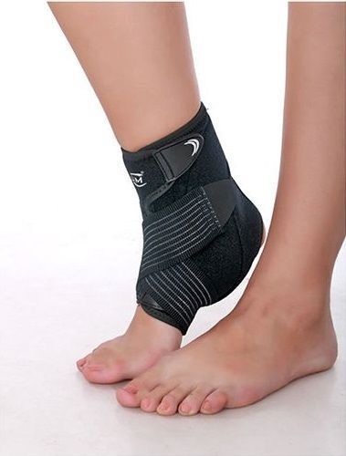 Flexible Ankle Stabilizer Support Brace Wrap Compression With Adjustable strap