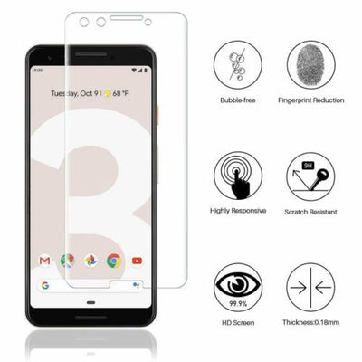 Premium Screen Protector Cover for Google Pixel 3 (2 Pack)