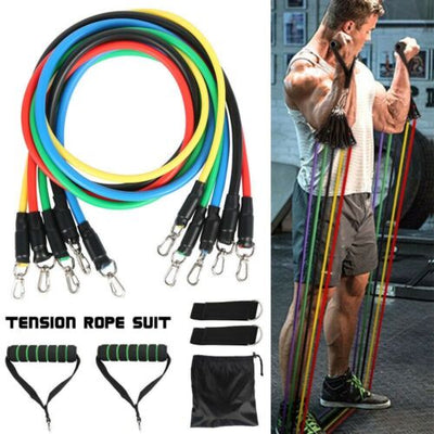 11X  Pull Rope Exercises Fitness Resistance Bands Latex Tubes Yoga Body Training