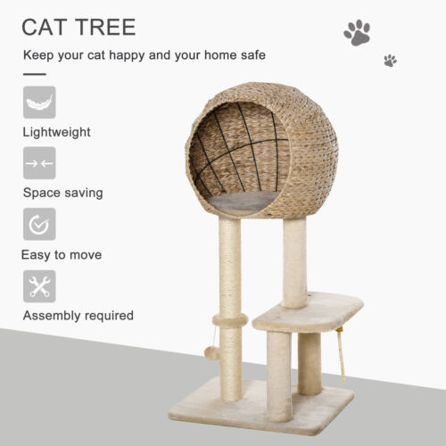 Cat Tower Activity Center w/ Ball Cushion Perch 19&quot; L x 15.75&quot; W x 39.25&quot; H 842525158862