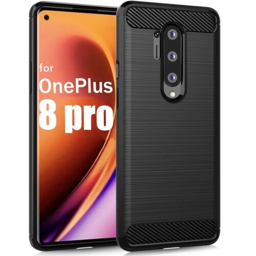 For OnePlus 8 Pro 7 7T 6 6T Case - Carbon Fiber Protective Soft TPU Cover