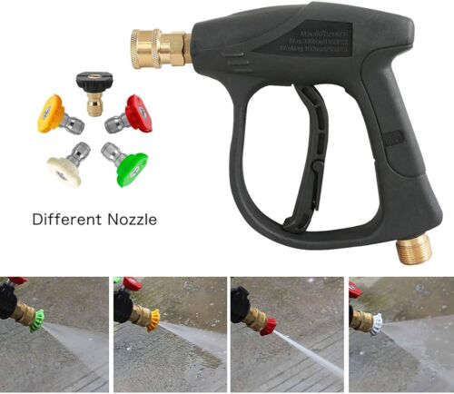 3000PSI Snow Foam Washer Spray Gun Car Wash Soap Pressure Jet With Nozzles CA