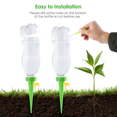 Garden Plant Self Watering Spikes Stakes Waterer Device With Control Valve NEW K