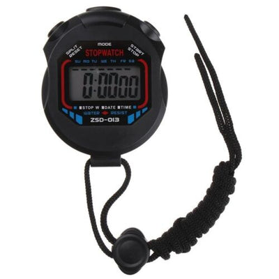 Digital Handheld Sports Adjustable Stopwatch Stop Watch Timer Alarm Counter CA