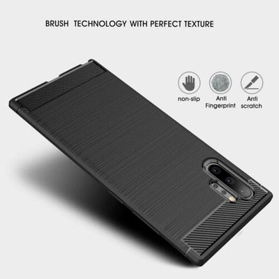 For Samsung Galaxy Note 10 & Note 10 Plus Case Carbon Fiber Slim Armor Cover