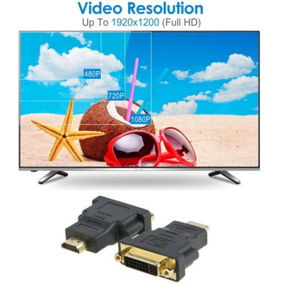 HDMI Male to DVI Female Adapter Converter Gold Plated Connector 1080P for TV PC