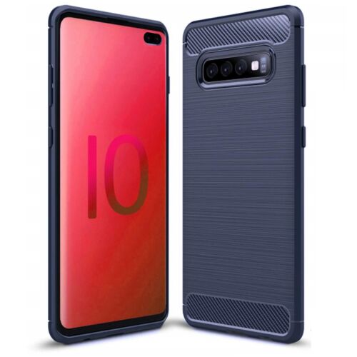 For Samsung Galaxy S10e S10 Plus Case - Carbon Fiber Shockproof Soft Back Cover