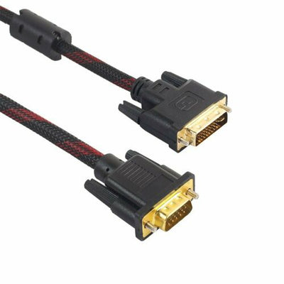 DVI to VGA Cable 24 + 5 Male to Male Cord Adapter Converter for PC TV Computer