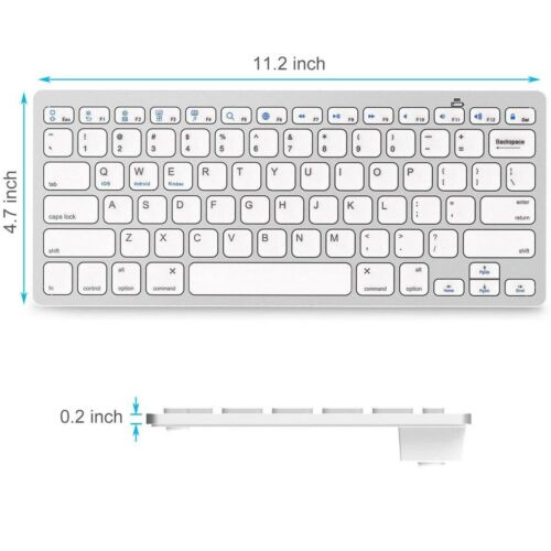 Slim Bluetooth Wireless 3.0 Keyboard for PC Windows Laptop Apple Mac iPad Tablet