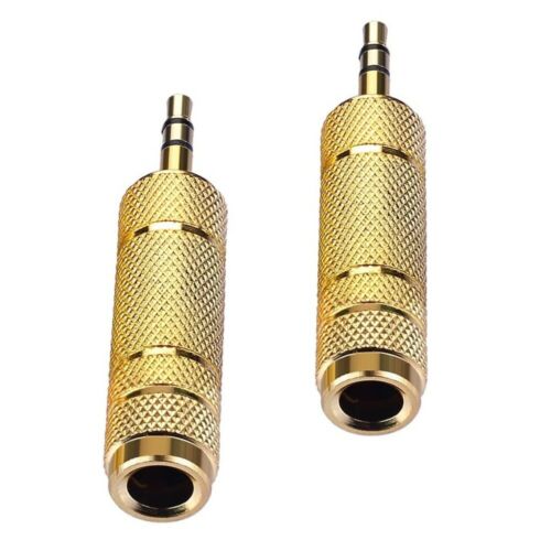 1/8" 3.5mm Male to 6.5mm 1/4" Audio Jack Stereo Headphone Adapter 3.5mm to 6.5mm