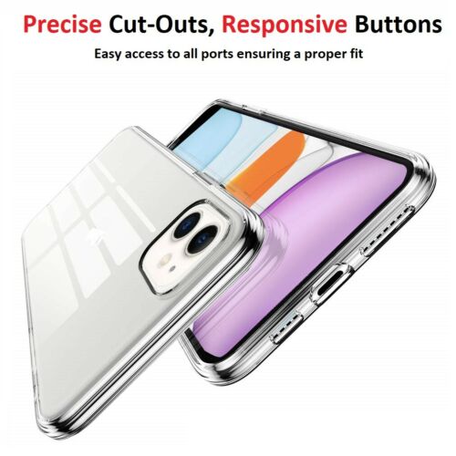 For iPhone 11 Clear Case - Premium Soft Thin TPU Transparent Back Cover