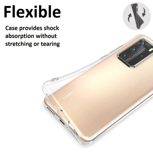 For Huawei P40 Pro Case - Clear Thin Soft TPU Transparent Silicone Cover