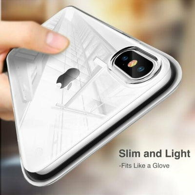 For iPhone X & iPhone XS Case - Clear Soft Crystal TPU Transparent Back Cover