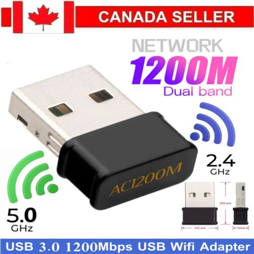 1200 Mbps FAST Wireless WiFi Network Receiver Adapter 5GHz Dual Band Dongle