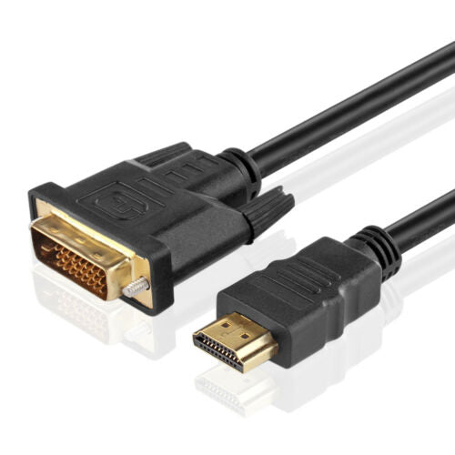 6FT HDMI Male to DVI-D Male Adapter Converter Cable Dual Link Computer