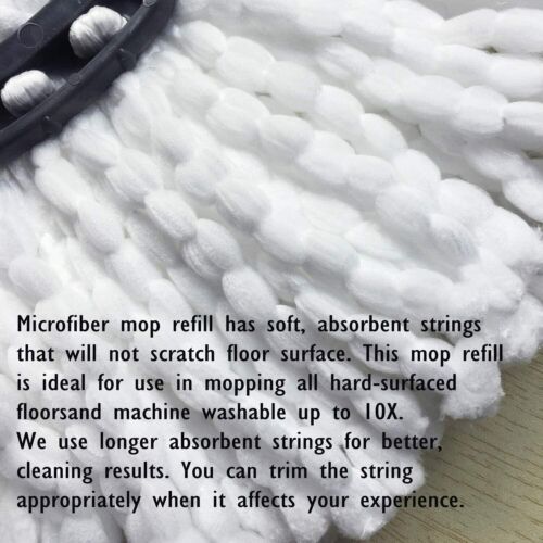 Replacement Microfiber Mop HEAD Easy Clean Wring Refill  For O-Cedar Spin Mop CA