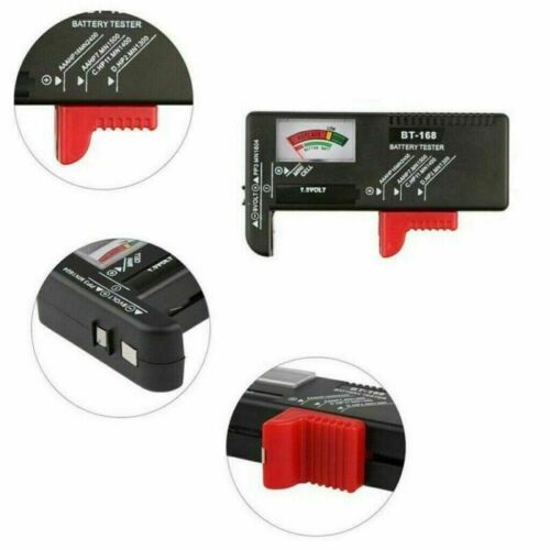 BT-168 Button Cell Battery Power Volt Tester Checker Universal For AA/AAA/C/D/9V