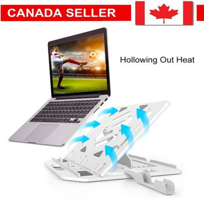 Portable Foldable Laptop Stand Ergonomic Desk Table Adjustable computer riser