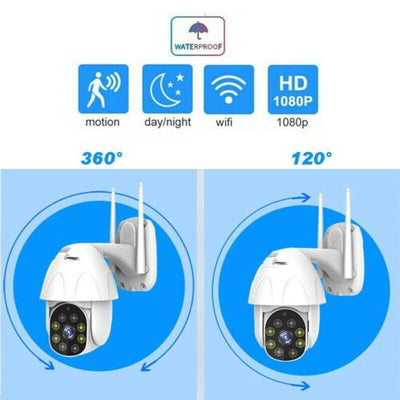 1080P HD Smart WiFi IP Camera CCTV PTZ Home Security Outdoor Wireless IR Cam