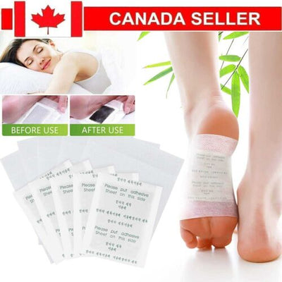 10pcs Foot Detox Patches Pads Toxins Deep Cleansing Herbal Organic Slimming