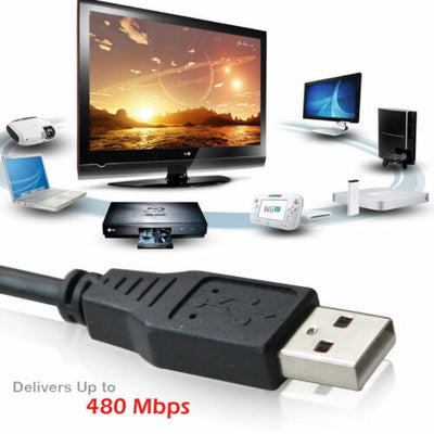 USB to USB Extension Cable 2.0 Male to Male Data Charger Charging Extender