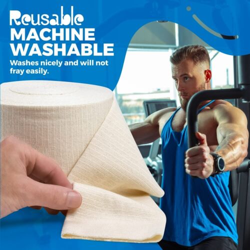 1M Self Adhesive Bandage Wrap Breathable Elastic Wrap Roll For Sports Injury