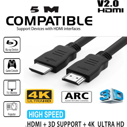 NEW Premium HDMI Cable v2.0 Ultra HD 4K 2160p 1080p 3D High Speed Ethernet