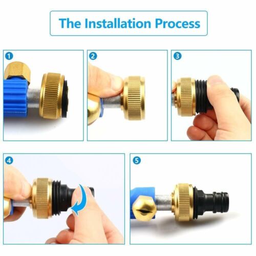 2-In-1 Hydro Jet High Pressure Power Washer Spray Nozzle Gun Water Hose Wand