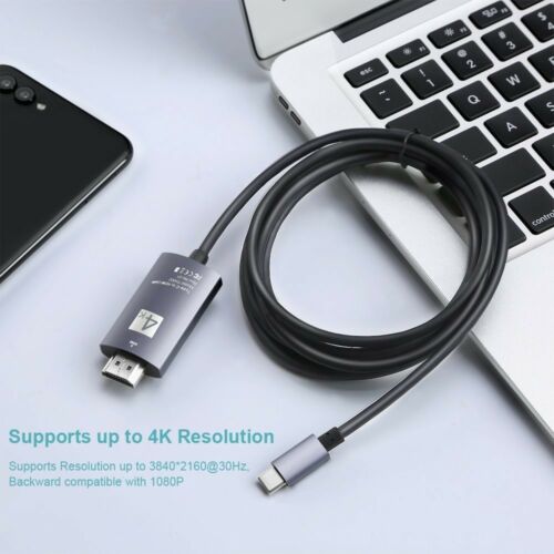 USB Type-C to HDMI Cable Adapter 4K 30hz 3.1 Converter TV for Samsung S9 S10