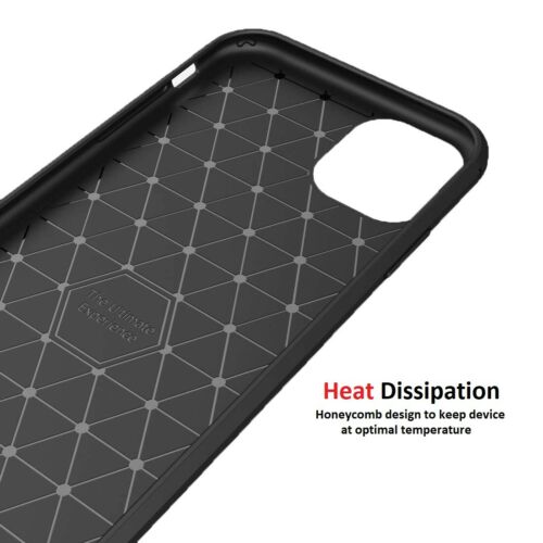 For iPhone 11 / 12 Case - Carbon Fiber Shockproof Back Cover For iPhone Pro Max