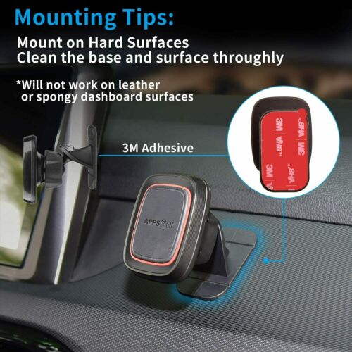 4x VHB Sticky Adhesive 3M Pad Mounting Double Sided Tape For Magnetic Car Mount