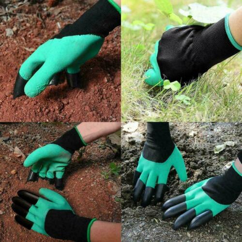 Garden Gloves with Claws for Digging Planting Gardening ABS Tool for Home Pot