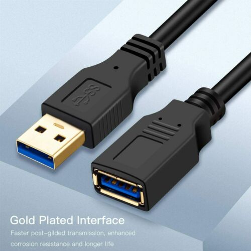 USB to USB Extension Cable 3.0 Male to Female Data Charger Extender Cord