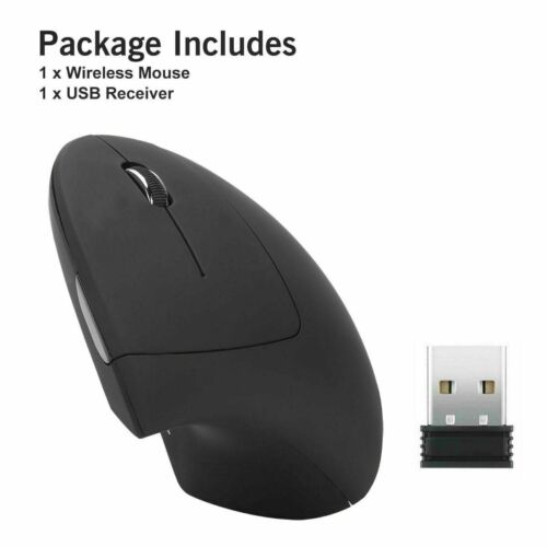 Wireless Ergonomic 2.4GHz Vertical Optical Mouse Design Mice for Laptop Computer