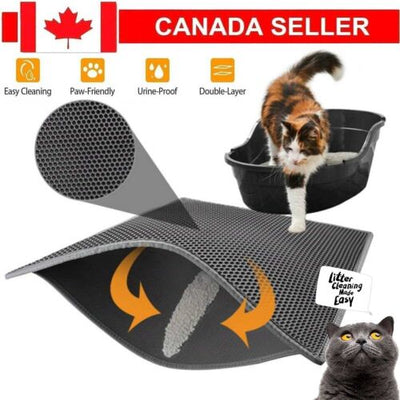 Cat Litter Mat Anti-Tracking Mat Honeycomb Double Layer Waterproof Urine Proof